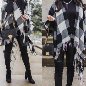 Plaid Poncho